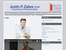 Tablet Screenshot of justinzabor.com